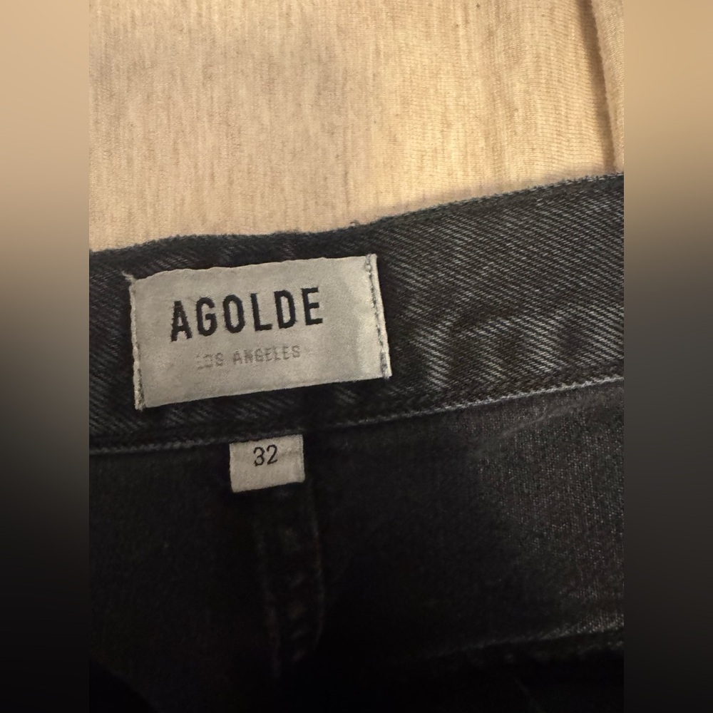 NWOT AGOLDE Riley High Rise Straight Crop in Contraband - Picture 8 of 11
